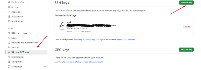 Github ssh gpg keys1111.png